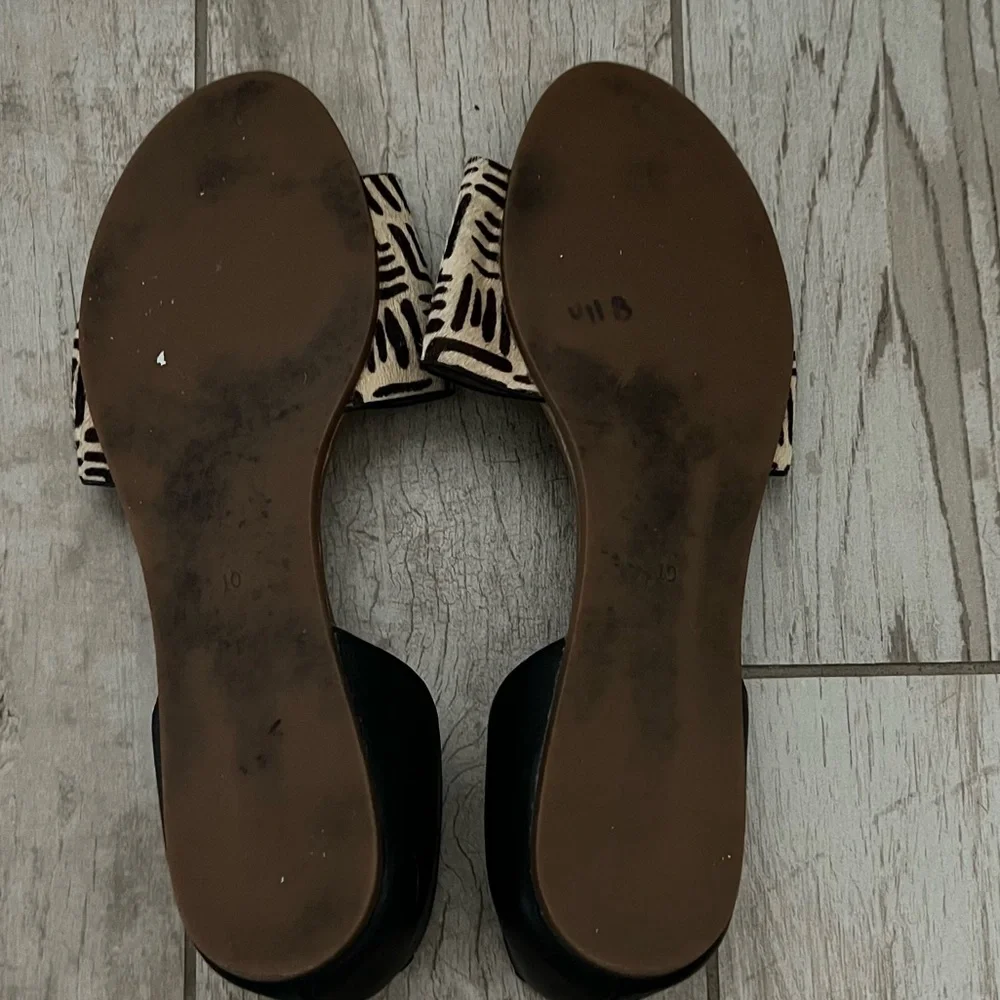Madewell Calf Hair Sandals Size 10